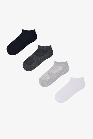 Ungdoms ribbade crew-strumpor, 4-pack