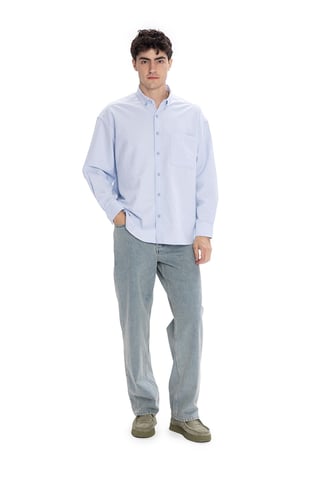 Men's Cotton Poplin Textured Shirt