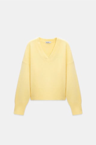Women's V-neck Ribbed Knit Sweater