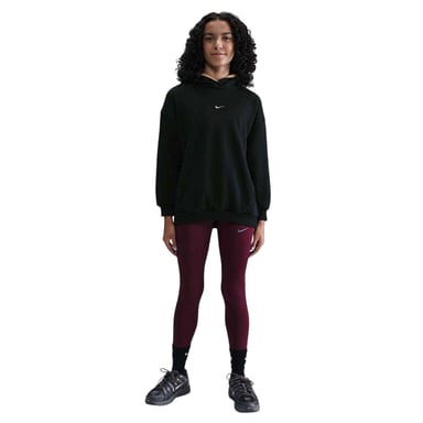 Nike Childrens/Kids Swoosh Oversized Hoodie (Black/Gold)