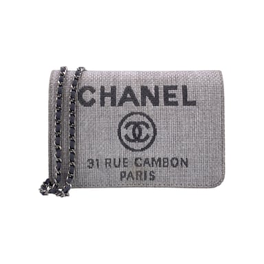 Chanel Cloth Crossbody Bag Deauville