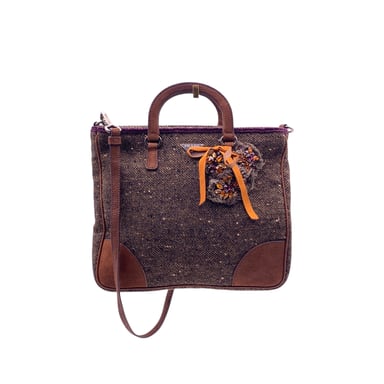 Prada Tweed Crossbody Bag 2-Way
