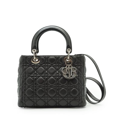 Dior Leather Handbag Lady Dior