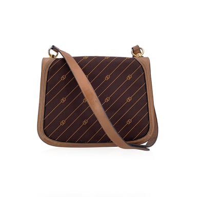 Gucci Vintage Cloth Shoulder Bag Logo Diagonal