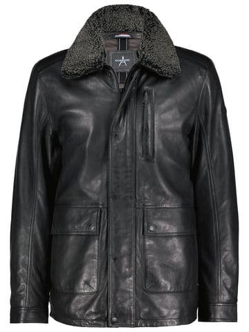 Harbor-Watch leather pilot jacket - Black