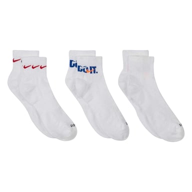 Nike Unisex Adult Everyday Plus Cushioned Ankle Socks (Multicoloured)