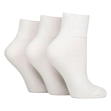 3-pack unisex bambu diabetessockor för anklar - mjuka, andningsbara och bekväma för vardagsbruk