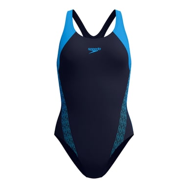 Speedo Dames/dames Plaatsing Laneback Eendelig Badpak (Blauw)