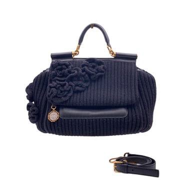 Dolce & Gabbana Wool Crossbody Bag Sicily