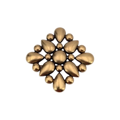 Yves Saint Laurent Vintage Metal Brooch Teardrop