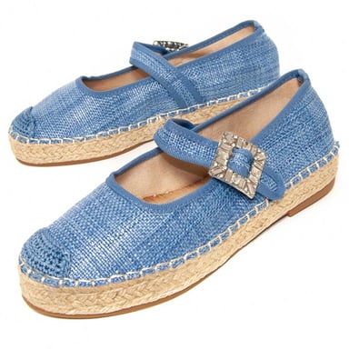 Montevita Wedge Sparto Mercespar Blue
