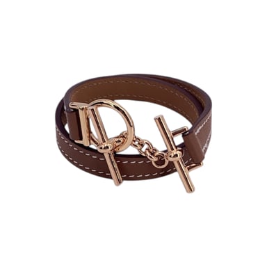 Hermes Leather Bracelet Croisiere Double Tour