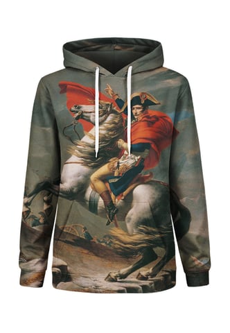 Napoleon Crossing the Alps Hoodie Mr Gugu & Miss GO
