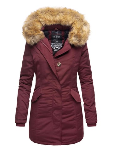 Marikoo women’s winter parka Karmaa with detachable faux fur collar
