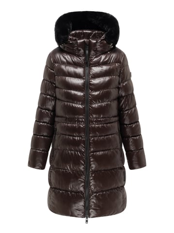 Navahoo Lumeiaa women’s quilted winter coat with faux fur hood