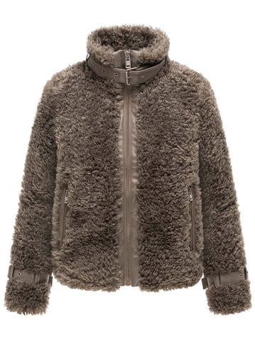 Navahoo Wuschelwonne women’s teddy jacket with buckle details