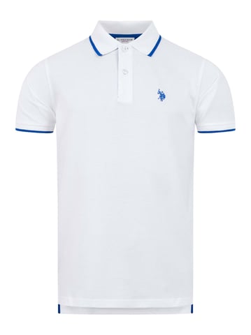 U.S. Polo Assn. men’s cotton polo shirt with contrast details