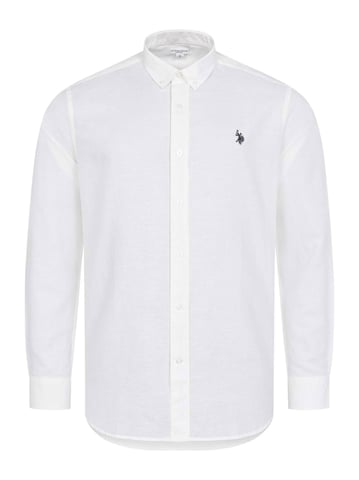 U.S. Polo Assn. heren linnen overhemd van linnen-katoenmix