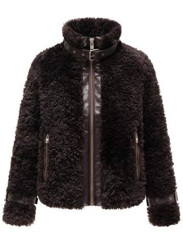 Navahoo Wuschelwonne women’s teddy jacket with buckle details