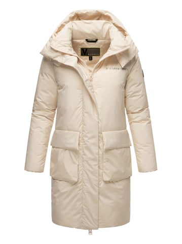 Marikoo women's winter coat with magnets & hood – model Nanami