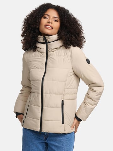 Marikoo cropped puffer jacket with hood & fleece lining – Radaa