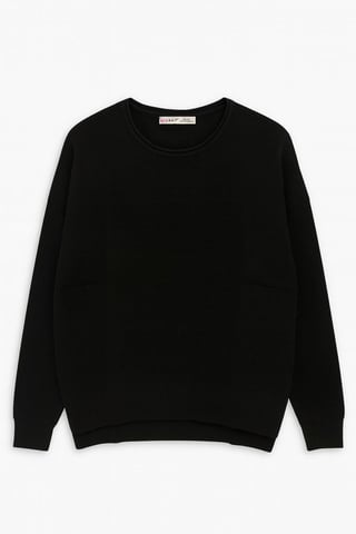 Boat Neck Relaxed Fit Sweater