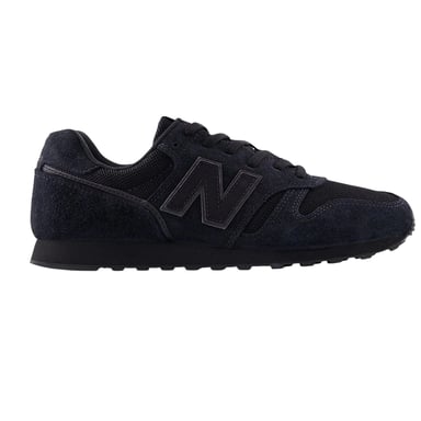New Balance Mens 373 Suede Trainers (Black/Magnet Grey)
