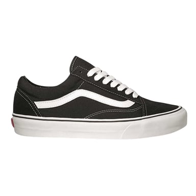 Vans Mens Old Skool Canvas Trainers (Black/White)