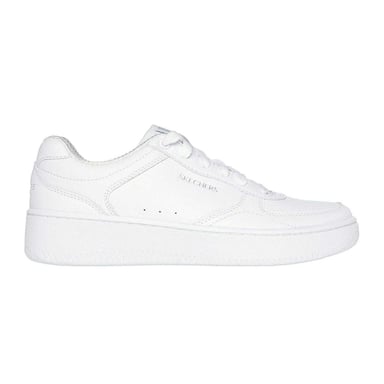 Skechers Womens/Ladies Court Leather Trainers (White)