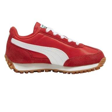 Puma Childrens/Kids Easy Rider Vintage Suede Trainers (Red/White)