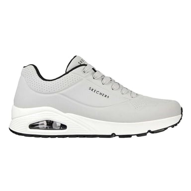 Skechers Mens Uno Stand On Air Skech-Air Trainers (Light Grey)