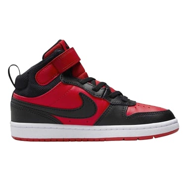 Nike Boys Court Borough High Top Trainers (Red/Black)