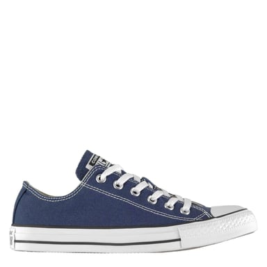 Converse Mens Ox Logo Canvas Trainers (Navy)