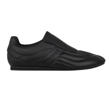 Slazenger Mens Warrior Leather Slip-on Trainers (Black/Charcoal)