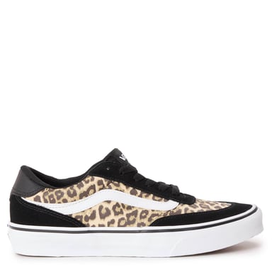 Vans Womens/Ladies Brooklyn Suede Trim Shoes (Black/Leopard)