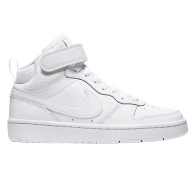 Nike Boys Court Borough High-top Flat High Top Trainers (White)