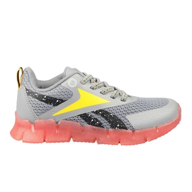 Reebok Childrens/Kids Zig N Glow Flashing Lights Trainers (Grey)