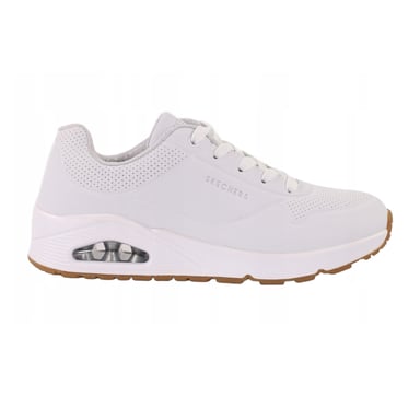 Skechers Childrens/Kids Uno Stand On Air Platform Trainers (White)