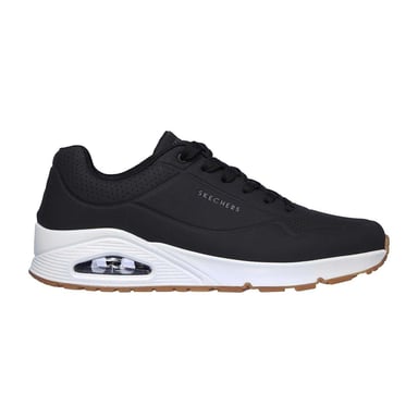 Skechers Mens Uno Stand On Air Skech-Air Trainers (Black/White)