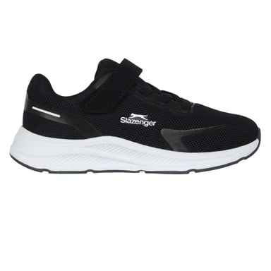 Slazenger Childrens/Kids Assent Hook and Loop Trainers (Black/White)