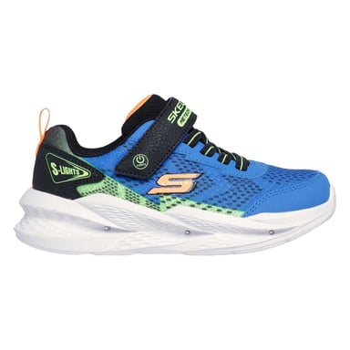 Skechers Boys Meteor Light Up Trainers (Black/Blue)