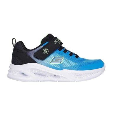 Skechers Boys S Lights Round Toe Trainers (Blue/Black)