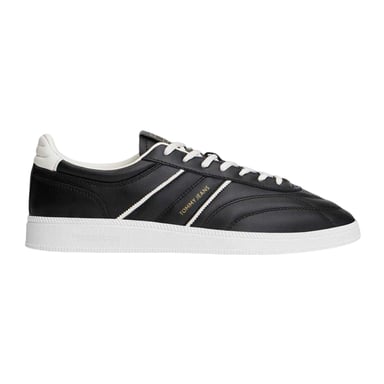 Tommy Jeans Mens Greenwich Leather Trainers (Ecru/Black)