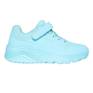 Skechers Childrens/Kids Uno Lite Leather Trainers (Turquoise)