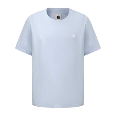 Pretty Green Mens Small Logo Cotton T-Shirt (Light Blue)