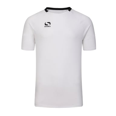 Sondico Mens Fundamental Polyester Football Top (White/Black)