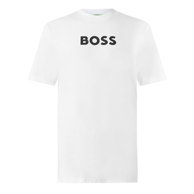 Boss Mens Logo Short-Sleeved T-Shirt (White)