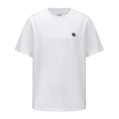 Pretty Green Mens Small Logo Cotton T-Shirt (White)