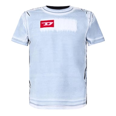 Diesel Mens T-Regs N5 Distressed T-Shirt (White)