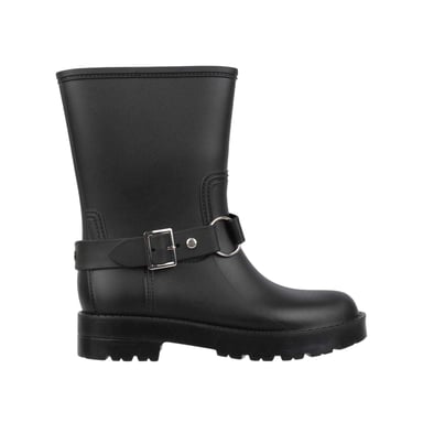 Gelert Womens/Ladies Plain Buckle Detail Wellington Boots (Black)